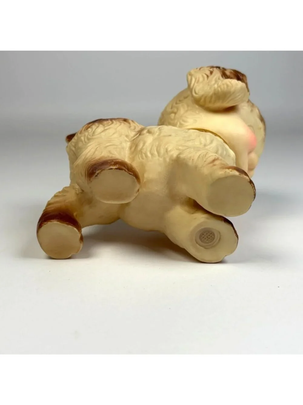 Vintage The Sun Rubber Co. Dog Squeaky Figurine 1950s Baby Toy Nursery Decor